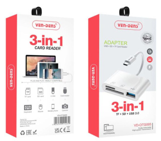 (image for) VEN ADAPTER 3IN1 CARD READER