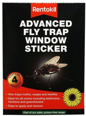 (image for) RENTOKIL ADVANCED FLY TRAP WINDOW STICKER 4S - STD