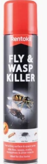 (image for) RENTOKIL FLY & WASP KILLER - 300ML