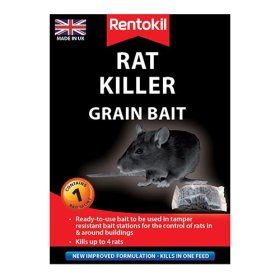 (image for) RENTOKIL RAT KILLER GRAIN BAIT 1 PACK