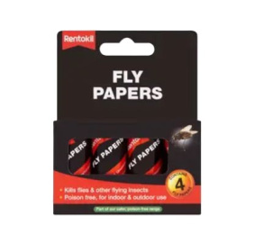 (image for) RENTOKIL FLY PAPERS - 4S