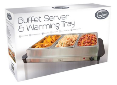 (image for) QUE BUFFET SERVER & WARMING TRAY - LARGE