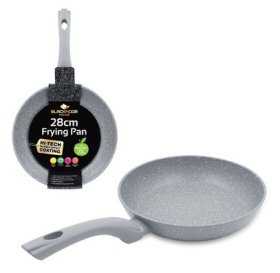 (image for) B/MOOR FRYING PAN MARB/EFE GRY - 28CM