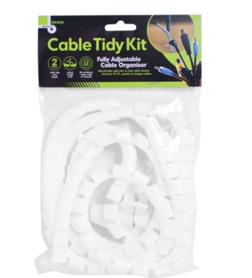 (image for) BENROSS CABLE TIDY KIT WHITE