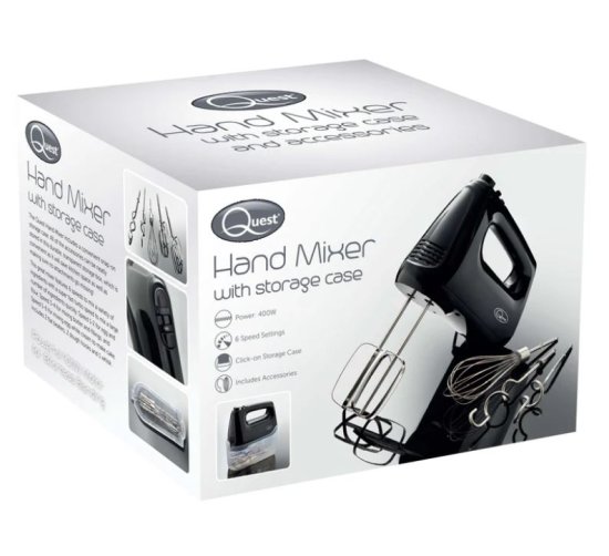 (image for) QUEST ELECT HAND MIXER 6SPEED - 400W 