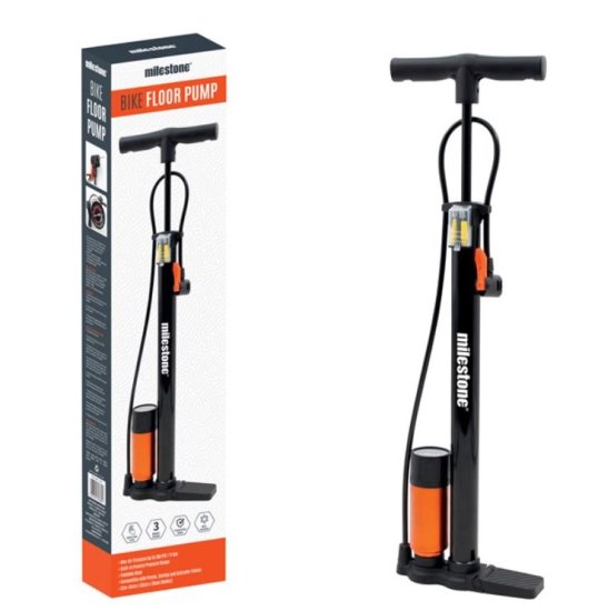 (image for) MILESTONE BIKE FLOOR PUMP - 61X20