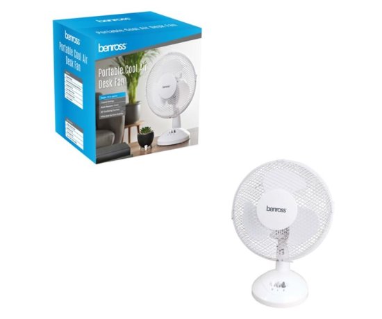(image for) BENROSS DESK FAN 9\" - 9\"