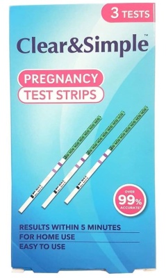 (image for) CLEAR & SIMPLE PREGNANCY TEST KIT - 3S