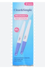 (image for) CLEAR&SIMPLE PREGNANCY TESTSTI - 2S