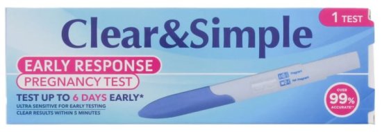 (image for) CLEAR&SIMPLE PREGNANCY TEST KT - 1S