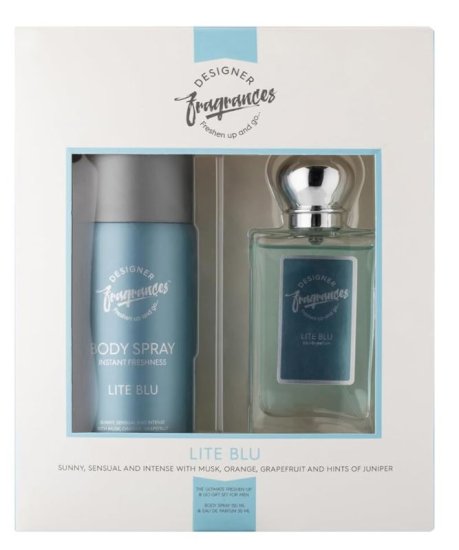 (image for) DESIGNER FRAGRANCES LITE BLU GIFTSET - 2S