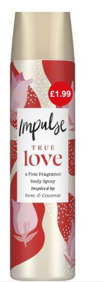 (image for) IMPULSE B/SPRAY TRUELOVE P1.99 - 150ML