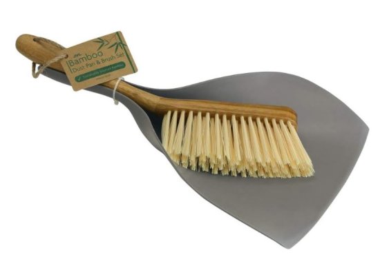 (image for) JVL BAMBOO DUSTPAN&BRUSH SET - STD