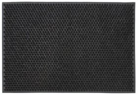 (image for) JVL BLACK RUBBER CONDOR MAT - 45X75