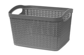 (image for) JVL STORAGE BASKET RECT GREY - 6.6L