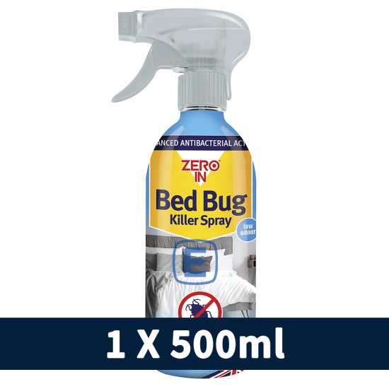 (image for) ZERO IN BED BUG & DUST MITE KILLER TRIGGER SPRAY - 500ML