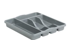 (image for) CASA CUTLERY TRAY SILVER - SMALL