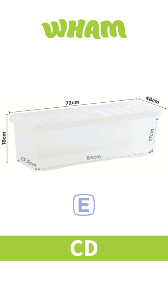 (image for) WHAM CRYSTAL STORAGE BOX & LID - CD