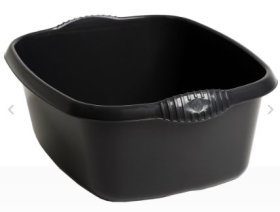 (image for) WHAM RECT BOWL MIDNIGHT BLACK - 39CM