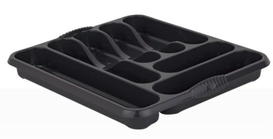 (image for) CASA CUTLERY TRAY M/NIGHT BLCK - LARGE