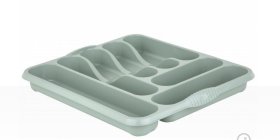 (image for) CASA CUTLERY TRAY SILVER SAGE - LARGE