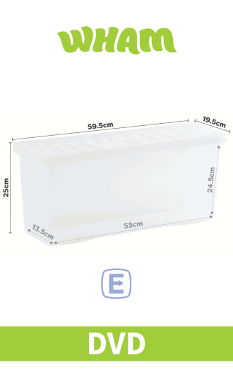 (image for) WHAM CRYSTAL STORAGE BOX & LID - DVD