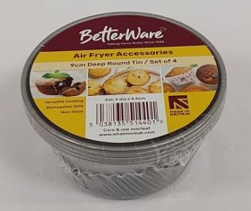 (image for) BE/W AIR FRY DEEP ROUND TIN 4S - 9CM