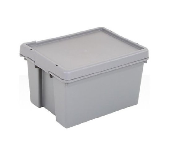 (image for) WHAM STORAGE BOX+LID GREY - 16L