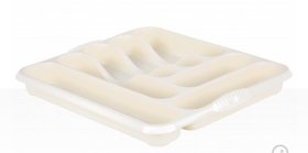 (image for) CASA CUTLERY TRAY SOFT CREAM - LARGE