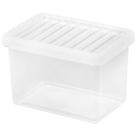 (image for) CRYSTAL STORAGE BOX+LID CLEAR - 7L