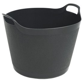 (image for) WHAM FLEXI TUB ROUND BLACK - 38L