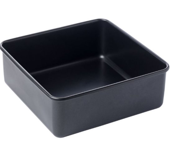 (image for) WHAM CAKE TIN SQUARE BLACK - 20CM