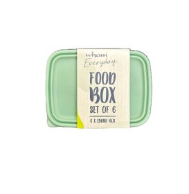 (image for) WHAM RECT FOOD BOX+LID BLUE 6S - 250ML