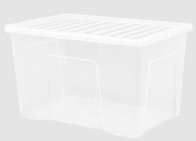 (image for) CRYSTAL STORAGE BOX+LID CLEAR - 102L