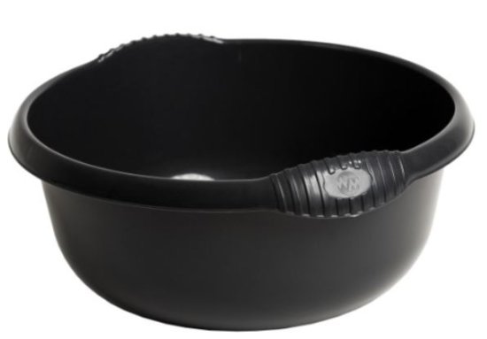 (image for) WHAM ROUND BOWL MIDNIGHT BLACK - 36CM