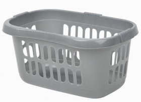 (image for) HIP LAUNDRY BASKET SILVER - STD