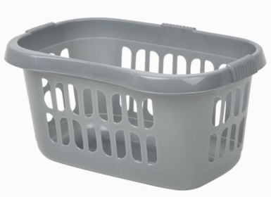 (image for) HIP LAUNDRY BASKET SILVER