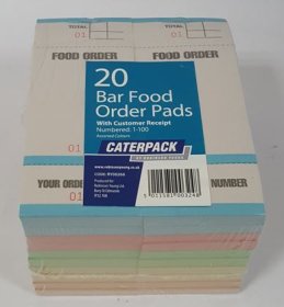 (image for) CATERPAC BAR FOOD ORDER PADS - STD