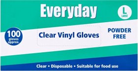 (image for) EVERYDAY CLEAR GLOVES POWDERFR - LARGE