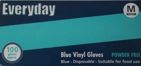 (image for) EVERYDAY BLUE GLOVES POWDERFRE - MEDIUM