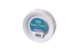 (image for) CATERPAC PAPER PLATES 100S - 18CM
