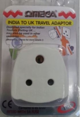 (image for) OME TRAVEL ADAPTOR IND->UK - 5A