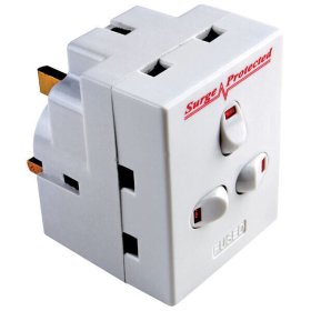 (image for) OME 3 WAY SWITCHED ADAPTOR - 13A