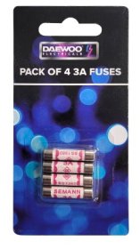 (image for) DAEWOO FUSES 3A PK4 - 3A