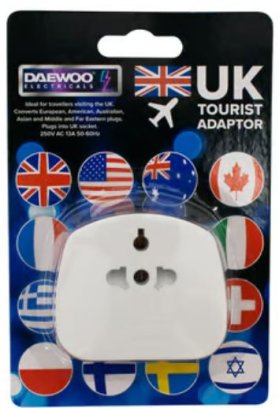 (image for) DAEWOO UK TOURIST ADAPTER - 13AMPS
