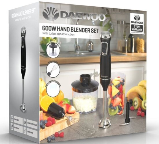 (image for) DAEWOO HAND BLENDER SET - 600W