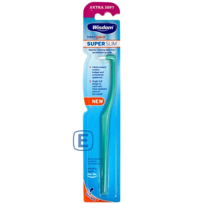 (image for) WISDOM TOOTHBRUSH INTERSPACE SUPER SLIM - EXTRA SOFT