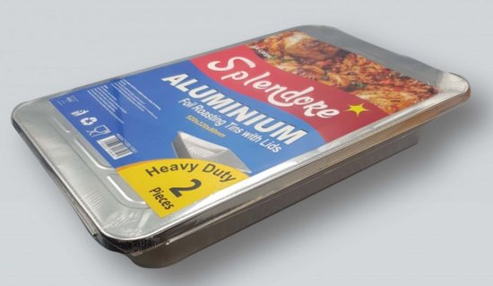 (image for) XX LARGE ROASTING TINS+LIDS 2S - XXL