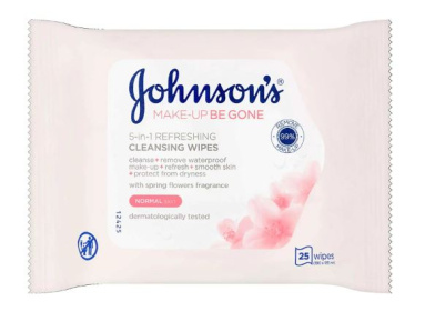 (image for) JOHNSON MAKEUP BE GONE REFRESHING WIPES - 25S