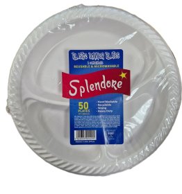 (image for) SPLEN PLASTIC PLATE 3COMP 50S - 10"